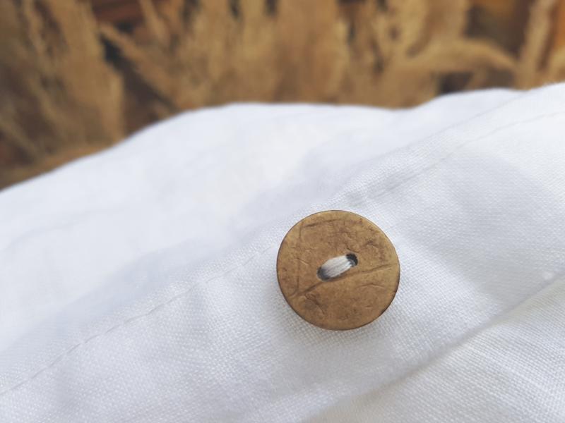 Bio Leinenbettwäsche Kokosnuss-Knopf